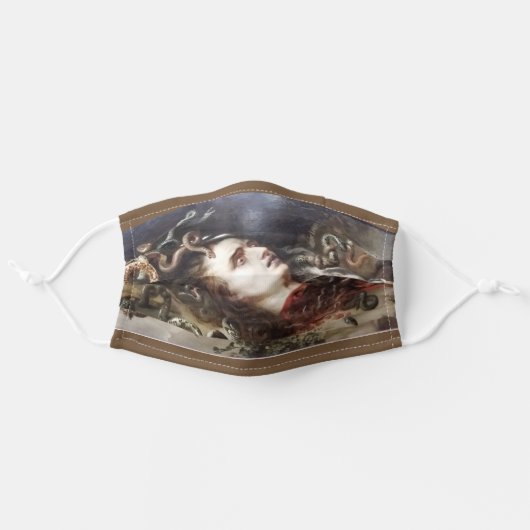 Head of Medusa / Peter Paul Rubens Adult Cloth Face Mask (Front, Unfolded)