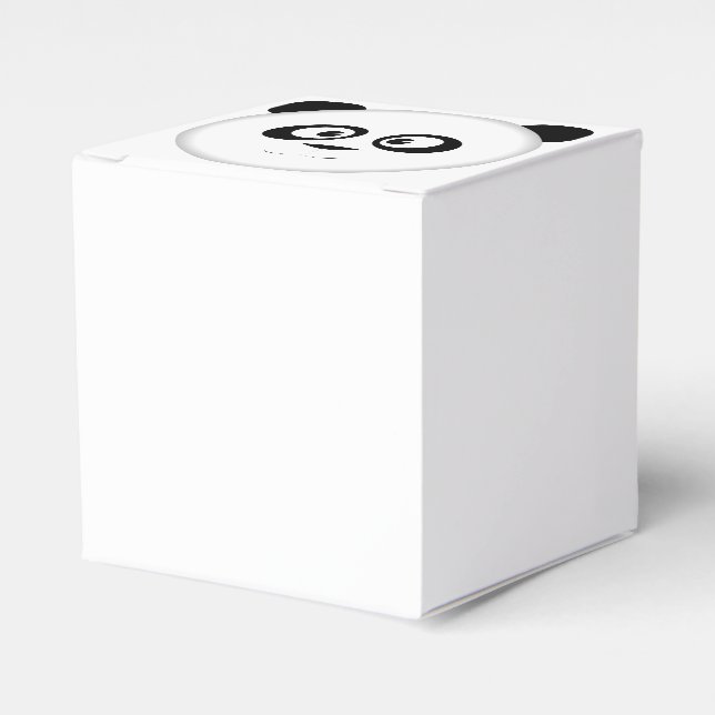 Head of Panda Favor Boxes (Front Side)