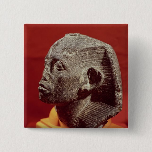 Head of Sesostris III, from Medamud near Pinback Button (Front)