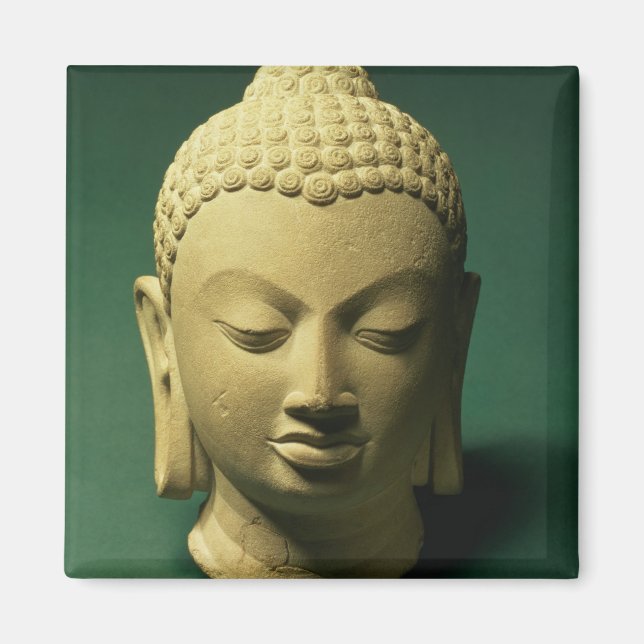 Head of the Buddha, Sarnath (sandstone) Magnet (Front)