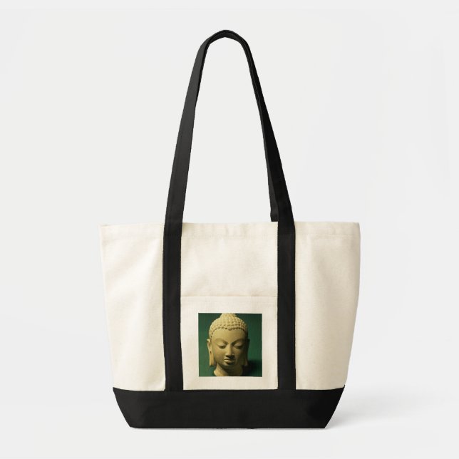 Head of the Buddha, Sarnath (sandstone) Tote Bag (Front)