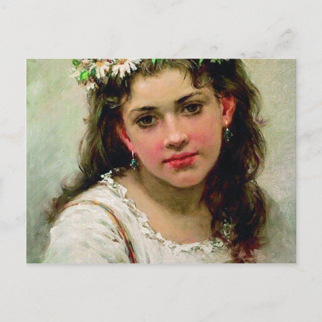 Head Of The Girl Postcard (Front)