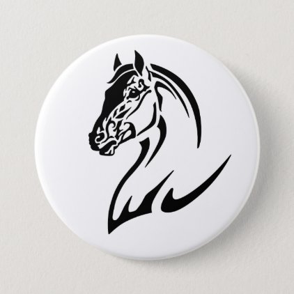 head of the horse pinback button