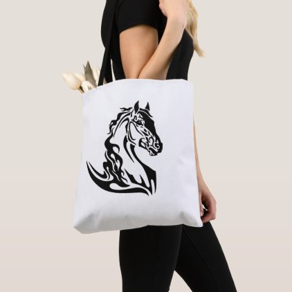head of the horse tote bag
