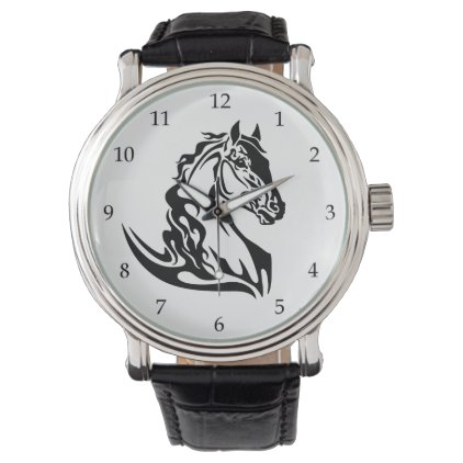 head of the horse wristwatch