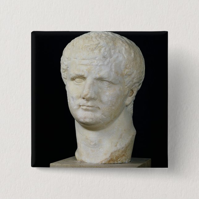 Head of Titus Pinback Button (Front)