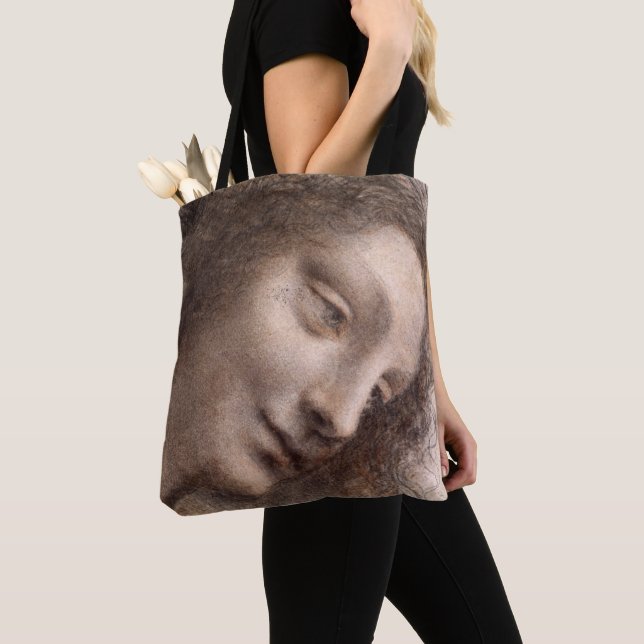 Head of Virgin Tote Bag (Close Up)