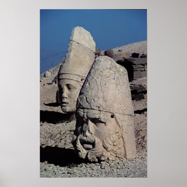 Head of Zeus-Oromandes and a goddess Poster (Front)