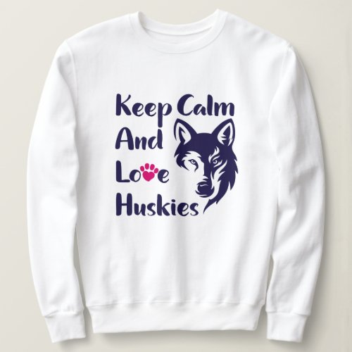 Head Siberian Husky Vintage Sweatshirt