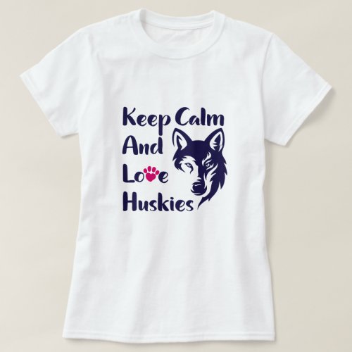 Head Siberian Husky Vintage  T_Shirt