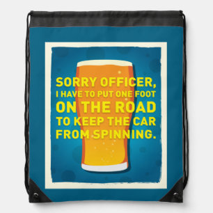 Head Spins Drawstring Bag