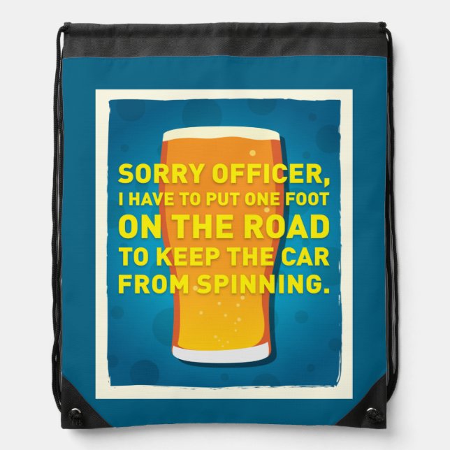 Head Spins Drawstring Bag (Front)