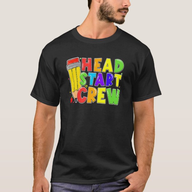 Head Start Crew Back To School Student Teacher Boy T-Shirt (Front)
