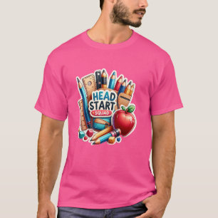 Head Start Squad Homeschool Teacher School Staff T-Shirt