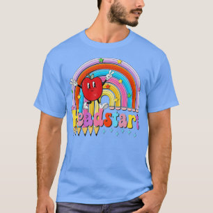 Head Start Teachers Kids Retro Rainbow Back To Sch T-Shirt