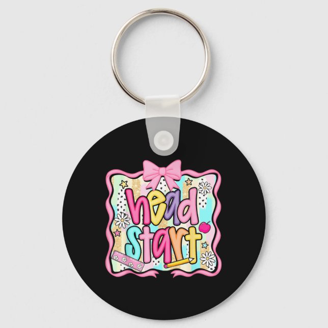 Head Start Team Homeschool Teacher Headstart Back Keychain (Front)