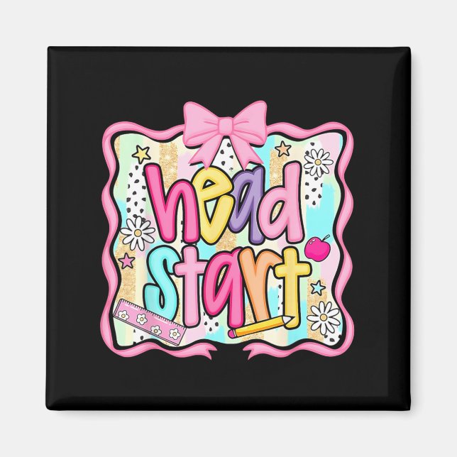 Head Start Team Homeschool Teacher Headstart Back Magnet (Front)