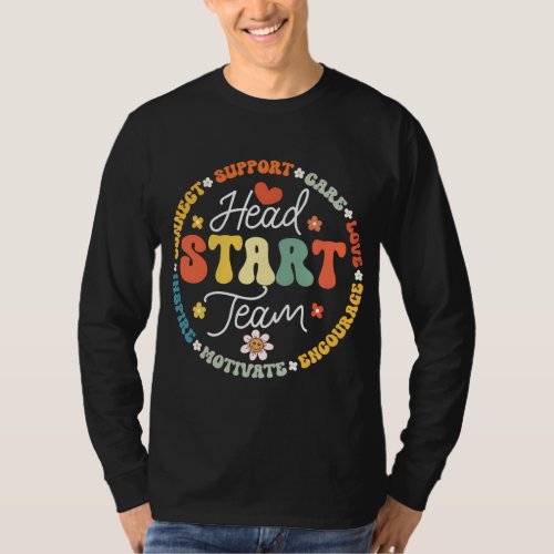 Head Start Team Homeschool Teacher Headstart Back  T_Shirt
