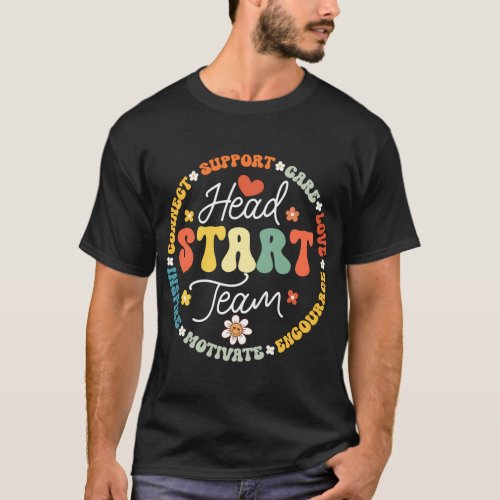 Head Start Team Homeschool Teacher Headstart Back  T_Shirt