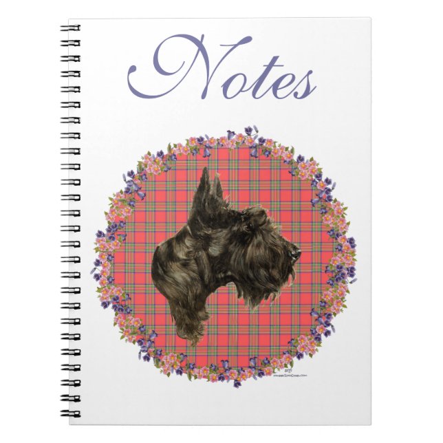 Head Study on Tartan Notebook (Front)