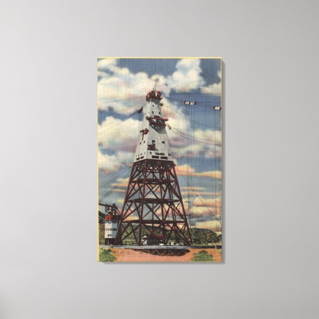 Head Tower, Mixing Plant, Shasta Dam Canvas Print (Front)