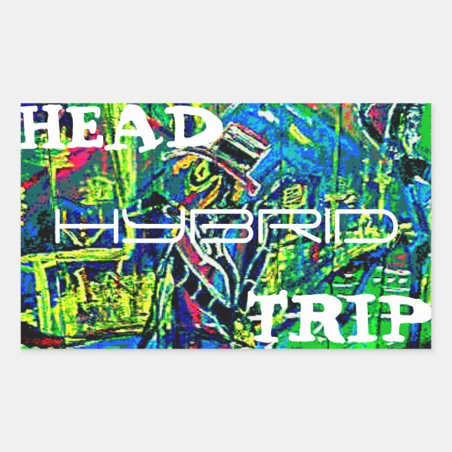 HEAD TRIP HYBRID RECTANGULAR STICKER (Front)