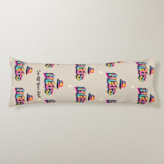 "Head Turning Hats" Body Pillow (Front)