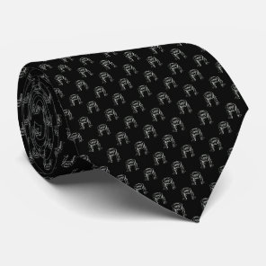 Head Up Butt Pattern Neck Tie