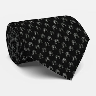 Head Up Butt Pattern Neck Tie