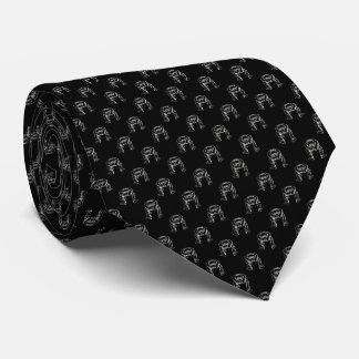 Head Up Butt Pattern Neck Tie