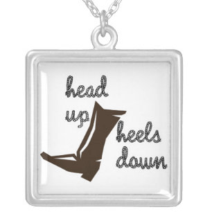 Head Up Heels Down Equestrian Necklace