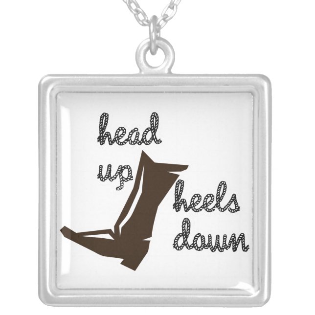 Head Up Heels Down Equestrian Necklace (Front)