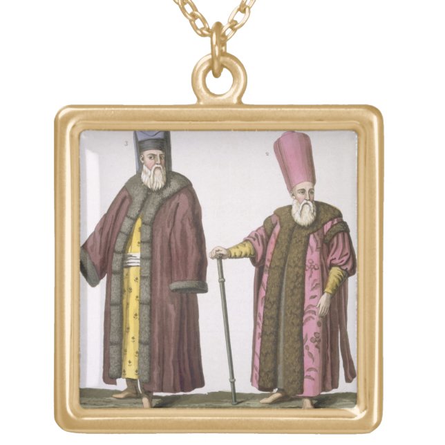 Head Usher of the Harem, Captain of the Harem Ushe Gold Plated Necklace (Front)