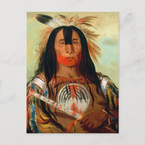 Head war chief of the Blood Indians Postcard