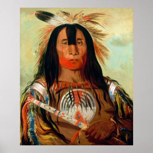 Head war chief of the Blood Indians Poster