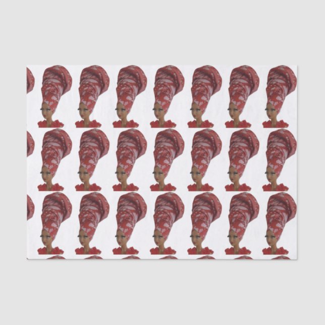 Head Wrap Doll Tissue Paper (Front)