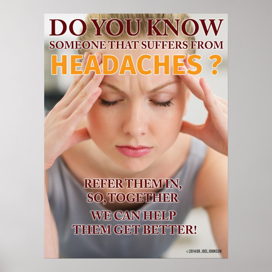 Headache Poster 18 x 24 | Zazzle