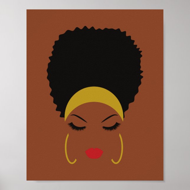 Headband & Afro Puff Poster Art (Front)