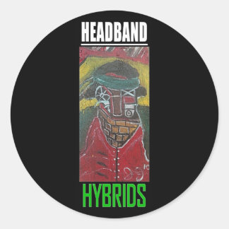HEADBAND HYBRIDS CLASSIC ROUND STICKER