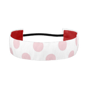 Headband/Pink Polka Dots Athletic Headband