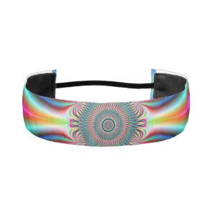 Headband   Star in Turquoise Blue and Pink