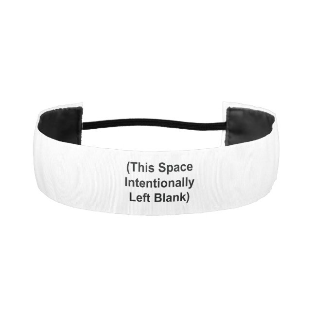 HEADBAND (This Space Intentionally Left Blank)  (Front)
