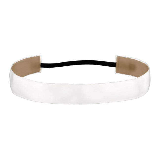 Headband: "WHITE COLOR" Athletic Headband (Front)