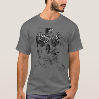 Headbangers Ball Distressed Skull And Crossbones   T-Shirt