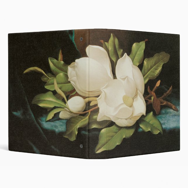 Heade Giant Magnolias 3 Ring Binder (Background)