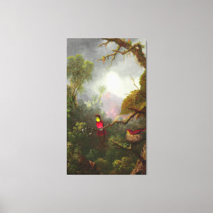 HEADE - Nesting Hummingbirds, Brazilian Landscape Canvas Print