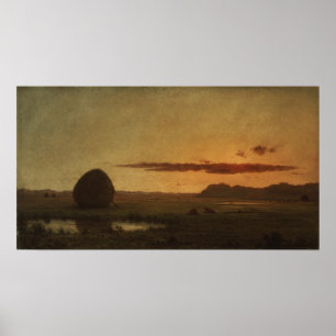 Heade - Sunset Newburyport Meadows Poster