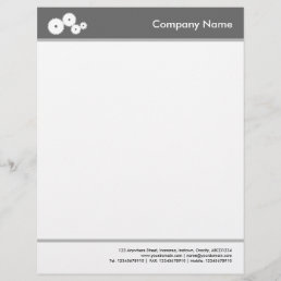 Headed and Footed (Gears) - Gray Letterhead