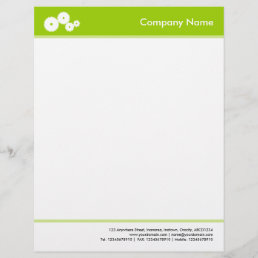 Headed and Footed (Gears) - Martian Green Letterhead
