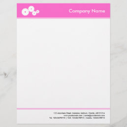 Headed and Footed (Gears) - Pink Letterhead